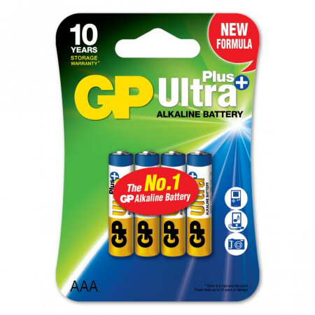 Batterier 4-pack GP Ultra Plus AAA i gruppen KRISBEREDSKAP / Allt inom Krisberedskap hos Familjetrygg (GPAAA-20240723)