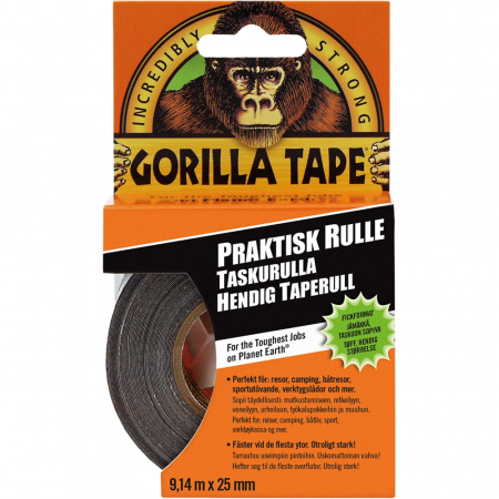 Gorilla Tape Svart 9.14m x 25mm i gruppen Friluftsliv / Allt inom Friluftsliv hos Familjetrygg (GT-24630)